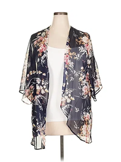 Pre-owned Unbranded Kimono In Black