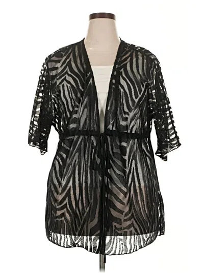 Pre-owned Unbranded Kimono In Black