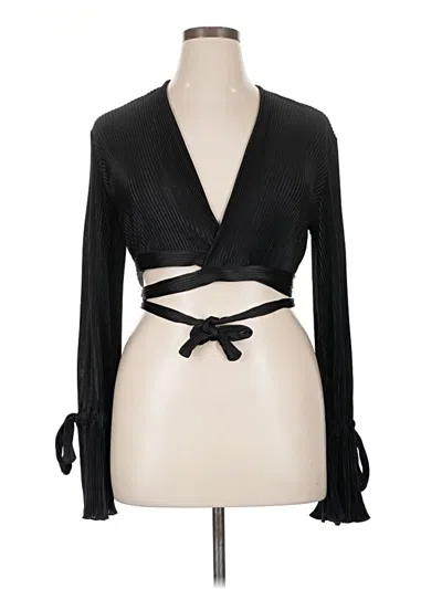 Pre-owned Unbranded Kimono In Black