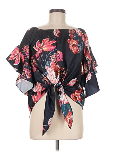 Pre-owned Unbranded Kimono In Black