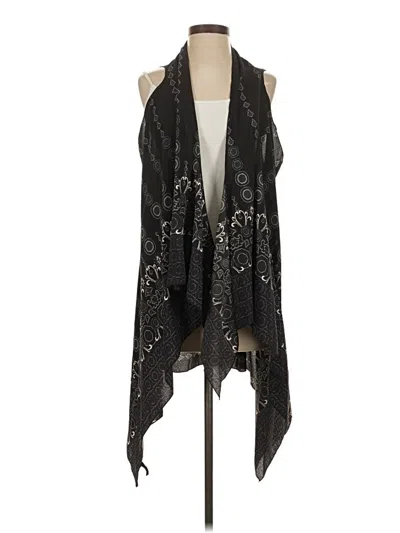 Pre-owned Unbranded Kimono In Black
