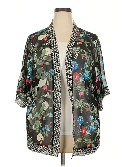 Pre-owned Unbranded Kimono In Black