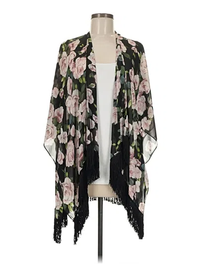 Pre-owned Unbranded Kimono In Black