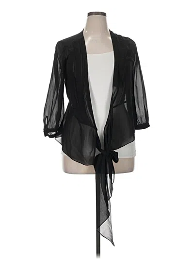 Pre-owned Unbranded Kimono In Black