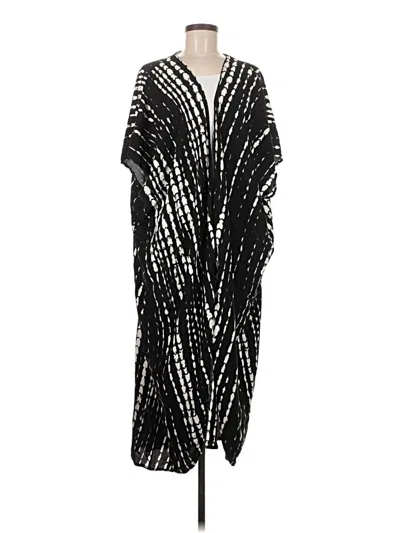Pre-owned Unbranded Kimono In Black