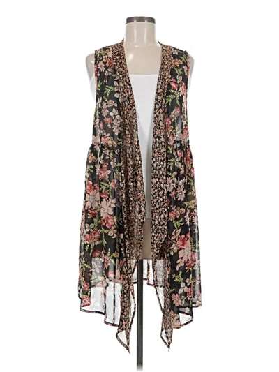 Pre-owned Unbranded Kimono In Black