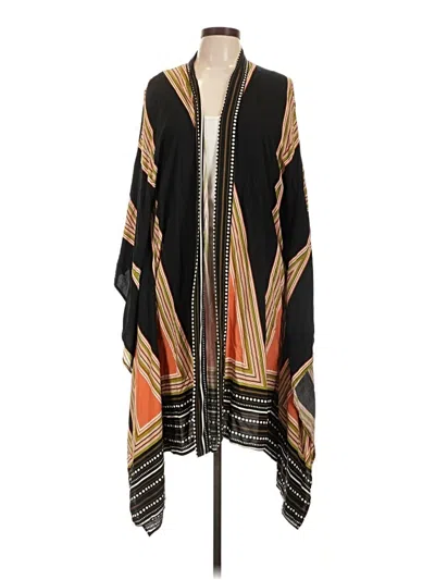 Pre-owned Unbranded Kimono In Black