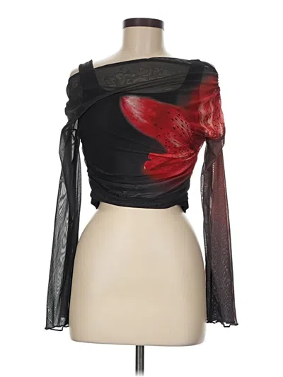 Pre-owned Unbranded Kimono In Black
