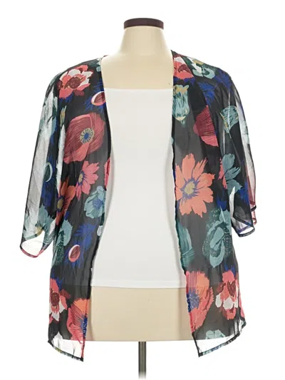 Pre-owned Unbranded Kimono In Black