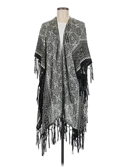 Pre-owned Unbranded Kimono In Black