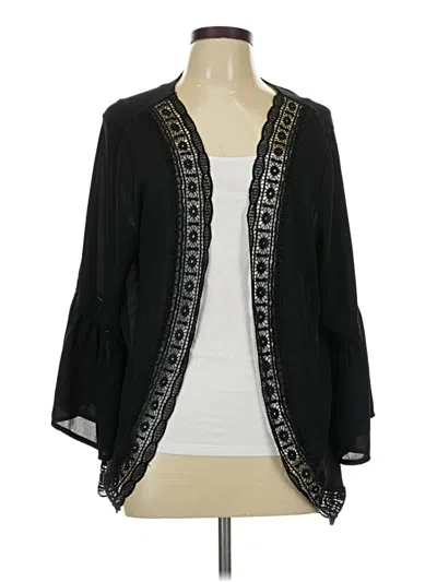 Pre-owned Unbranded Kimono In Black