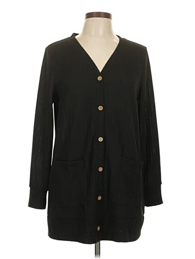 Pre-owned Unbranded Kimono In Black