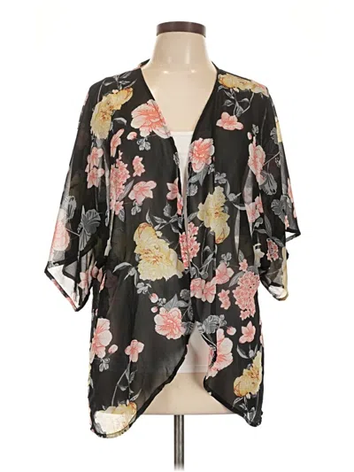 Pre-owned Unbranded Kimono In Black