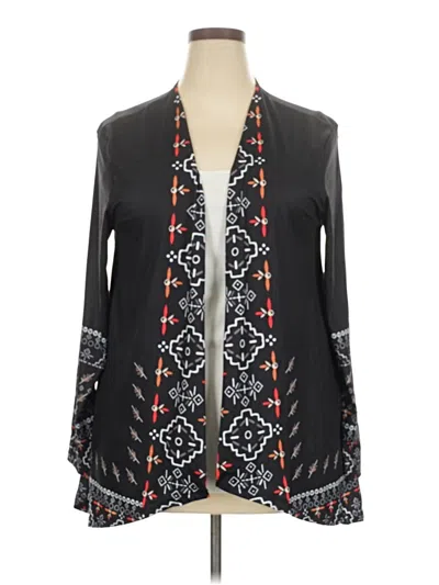 Pre-owned Unbranded Kimono In Black