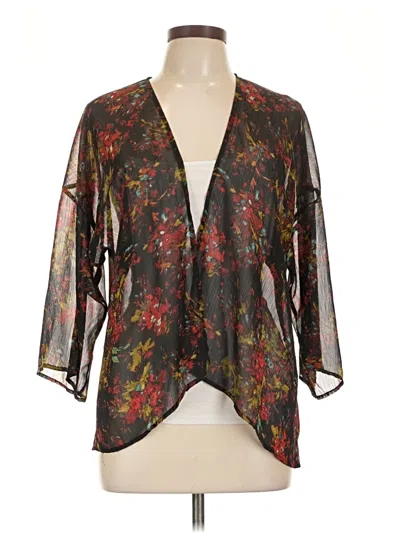 Pre-owned Unbranded Kimono In Black