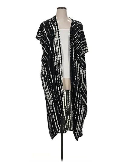 Pre-owned Unbranded Kimono In Black