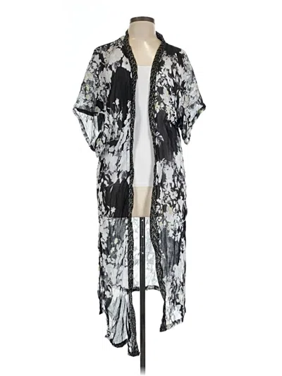 Pre-owned Unbranded Kimono In Black