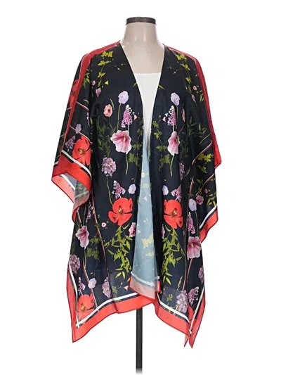 Pre-owned Unbranded Kimono In Black