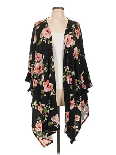 Pre-owned Unbranded Kimono In Black