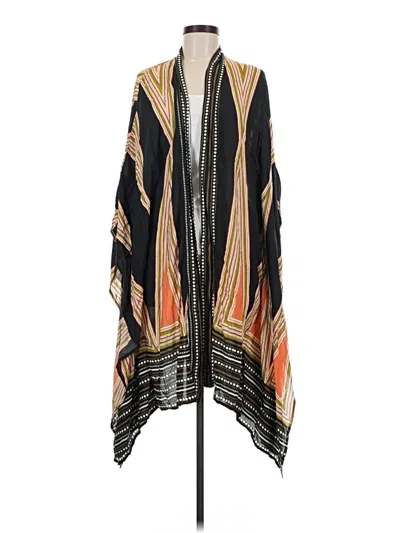 Pre-owned Unbranded Kimono In Black