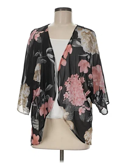 Pre-owned Unbranded Kimono In Black
