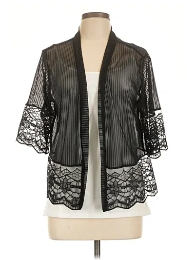 Pre-owned Unbranded Kimono In Black