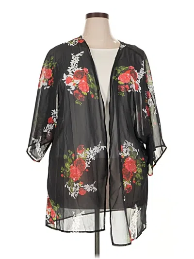 Pre-owned Unbranded Kimono In Black