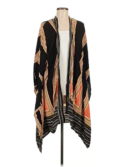 Pre-owned Unbranded Kimono In Black