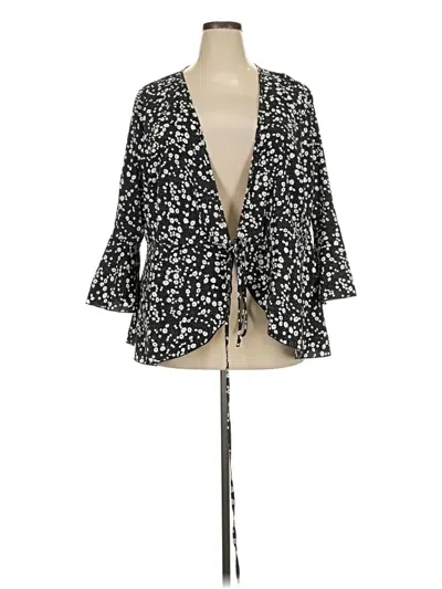 Pre-owned Unbranded Kimono In Black