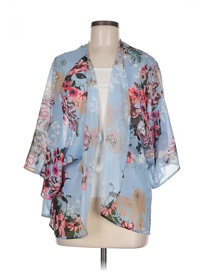 Pre-owned Unbranded Kimono In Blue