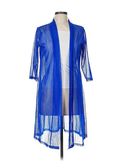 Pre-owned Unbranded Kimono In Blue
