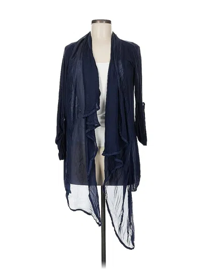 Pre-owned Unbranded Kimono In Blue