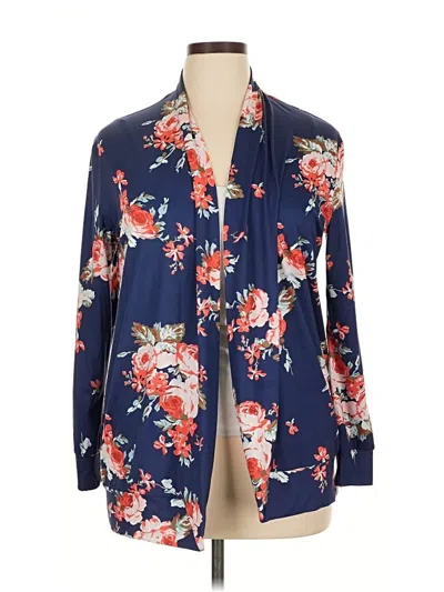 Pre-owned Unbranded Kimono In Blue