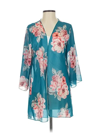 Pre-owned Unbranded Kimono In Blue