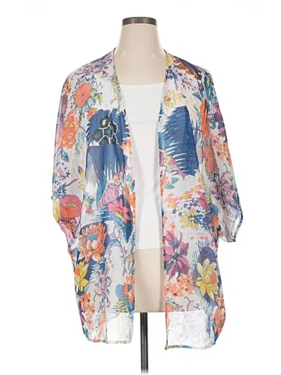 Pre-owned Unbranded Kimono In Blue