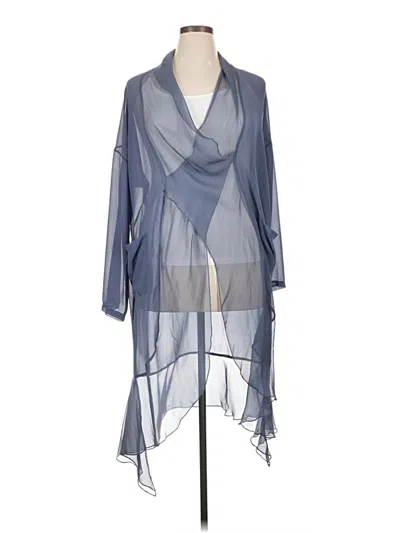 Pre-owned Unbranded Kimono In Blue