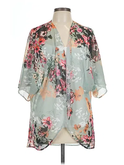 Pre-owned Unbranded Kimono In Blue