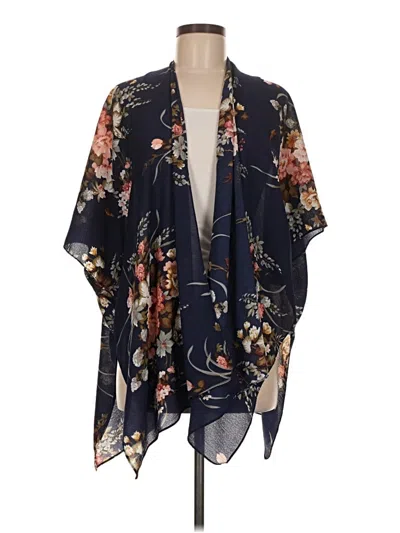 Pre-owned Unbranded Kimono In Blue