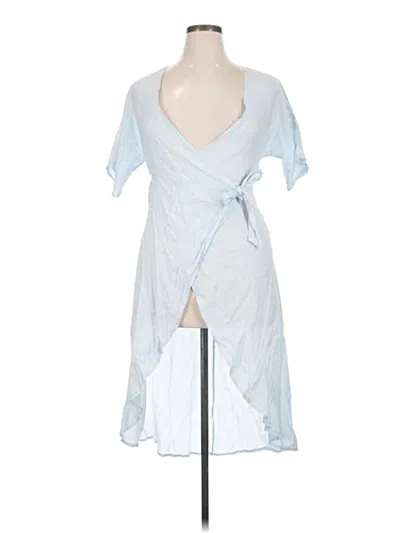Pre-owned Unbranded Kimono In Blue