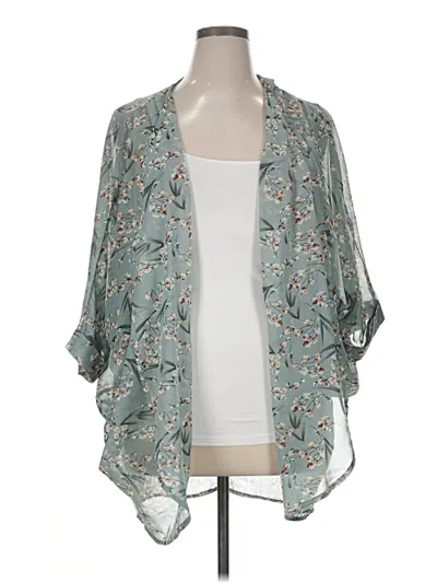 Pre-owned Unbranded Kimono In Blue