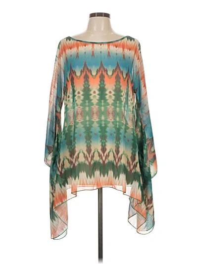 Pre-owned Unbranded Kimono In Blue