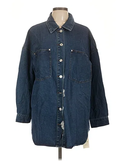 Pre-owned Unbranded Kimono In Blue