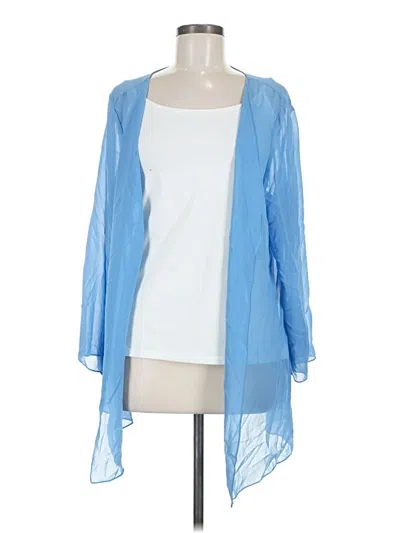 Pre-owned Unbranded Kimono In Blue