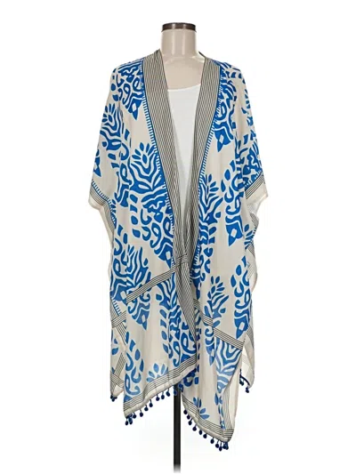 Pre-owned Unbranded Kimono In Blue
