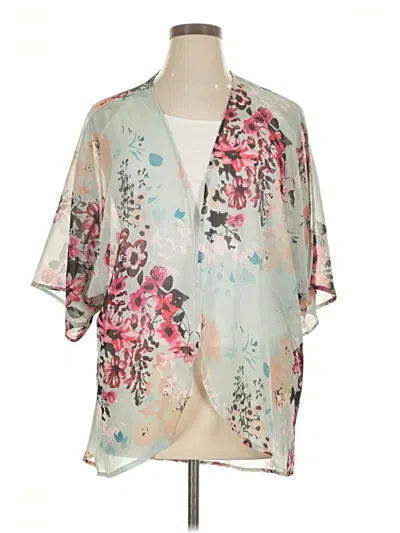 Pre-owned Unbranded Kimono In Blue
