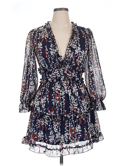 Pre-owned Unbranded Kimono In Blue