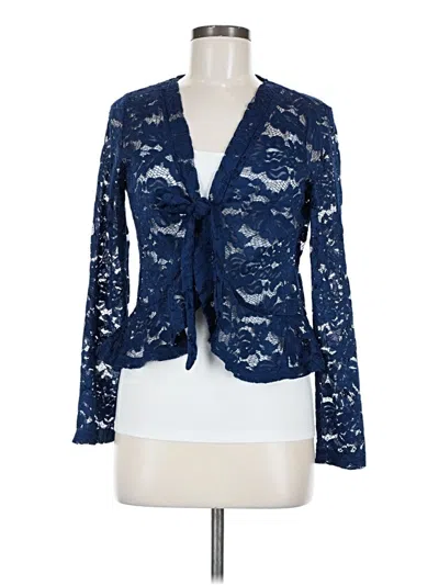 Pre-owned Unbranded Kimono In Blue