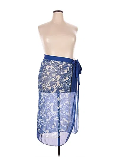 Pre-owned Unbranded Kimono In Blue