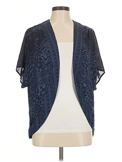 Pre-owned Unbranded Kimono In Blue