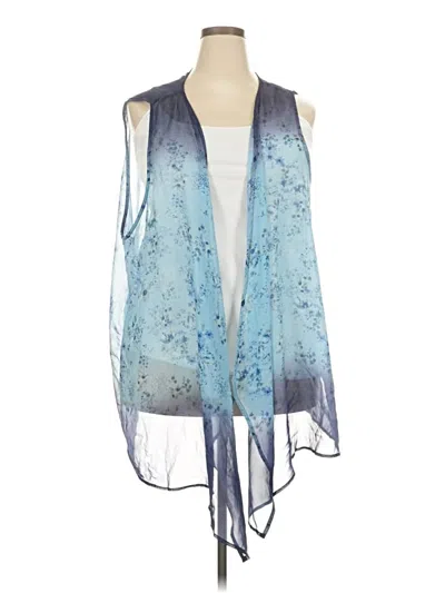 Pre-owned Unbranded Kimono In Blue